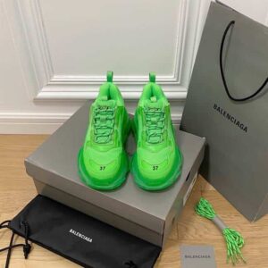 BALENCIAGA MEN’S TRIPLE S SNEAKER CLEAR SOLE – BB196