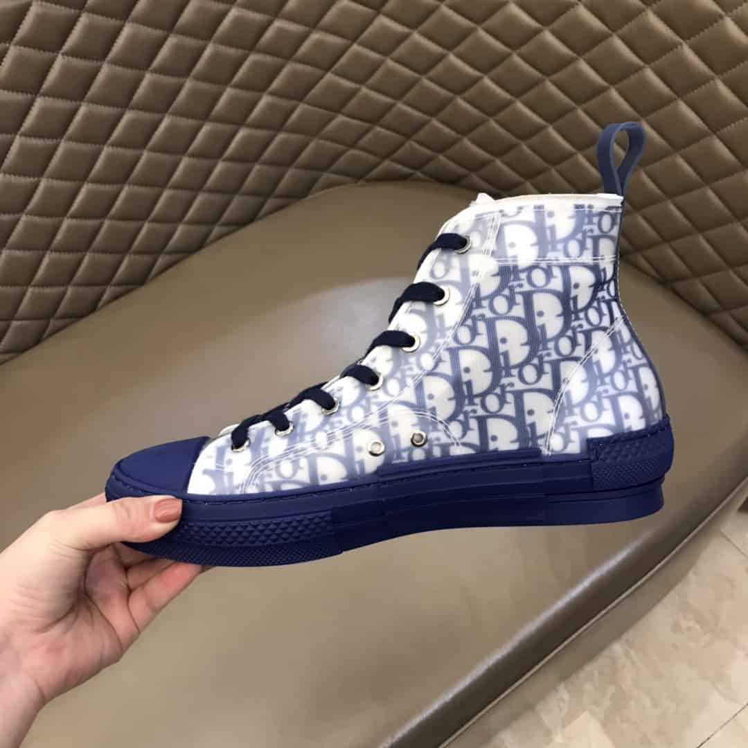 DIOR B23 HIGH-TOP SNEAKER IN BLUE DIOR OBLIQUE – CD29 - 图片 8