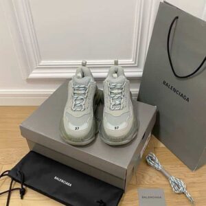 BALENCIAGA MEN’S TRIPLE S SNEAKER CLEAR SOLE – BB197