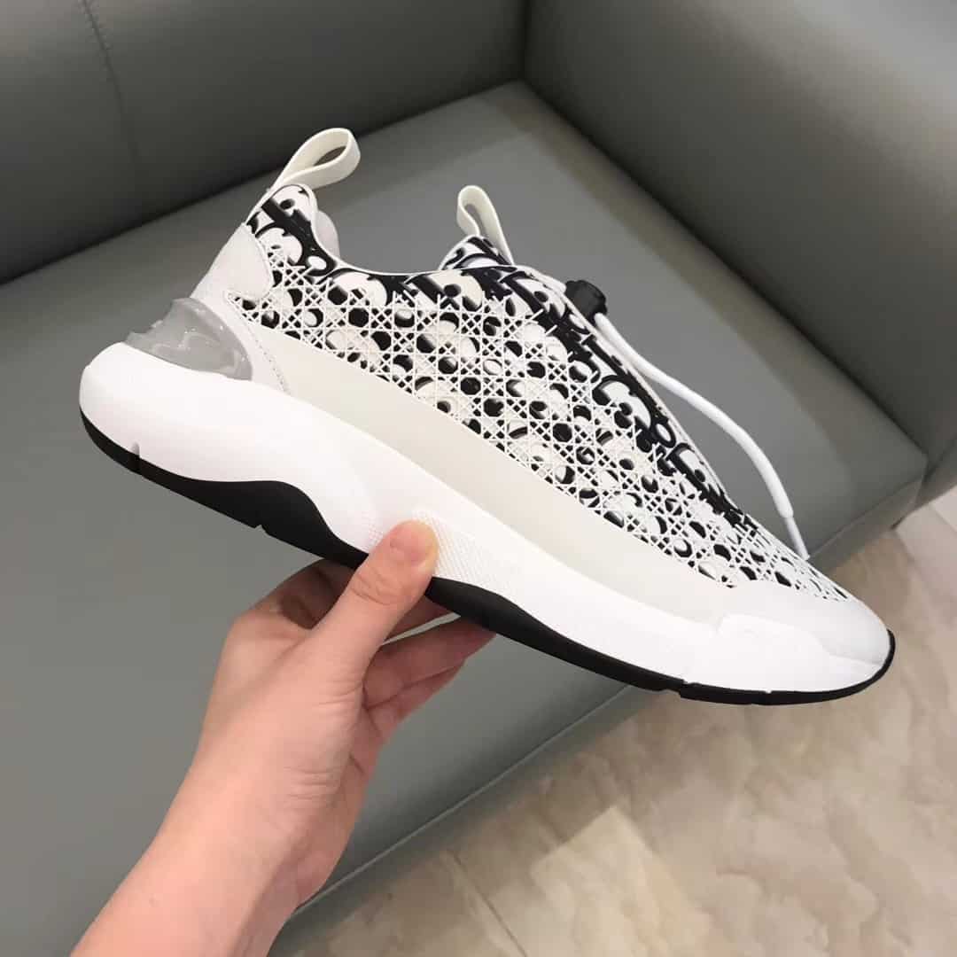 DIOR B24 CANNAGE MOTIF BLACK SNEAKER – CD21 - 图片 2