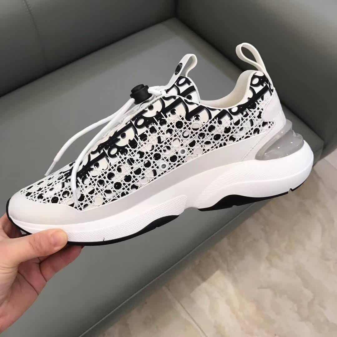 DIOR B24 CANNAGE MOTIF BLACK SNEAKER – CD21 - 图片 8