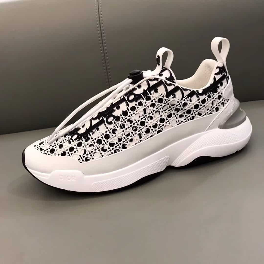 DIOR B24 CANNAGE MOTIF BLACK SNEAKER – CD21 - 图片 5