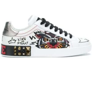DOLCE & GABBANA PORTOFINO SNEAKERS WITH APPLIQUS – DG019