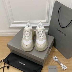 BALENCIAGA MEN’S TRIPLE S SNEAKER CLEAR SOLE – BB201