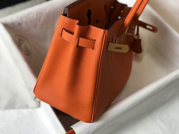 Replica Hermes Birkin Designer Tote Bag Togo Leather 28342 Orange - 图片 3
