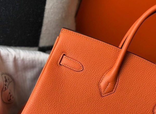 Replica Hermes Birkin Designer Tote Bag Togo Leather 28342 Orange - 图片 5