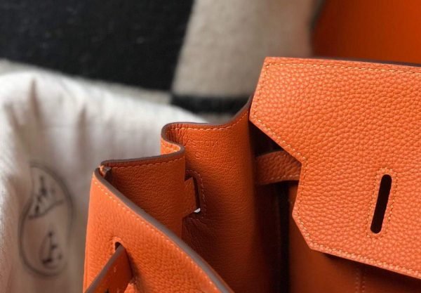Replica Hermes Birkin Designer Tote Bag Togo Leather 28342 Orange - 图片 7
