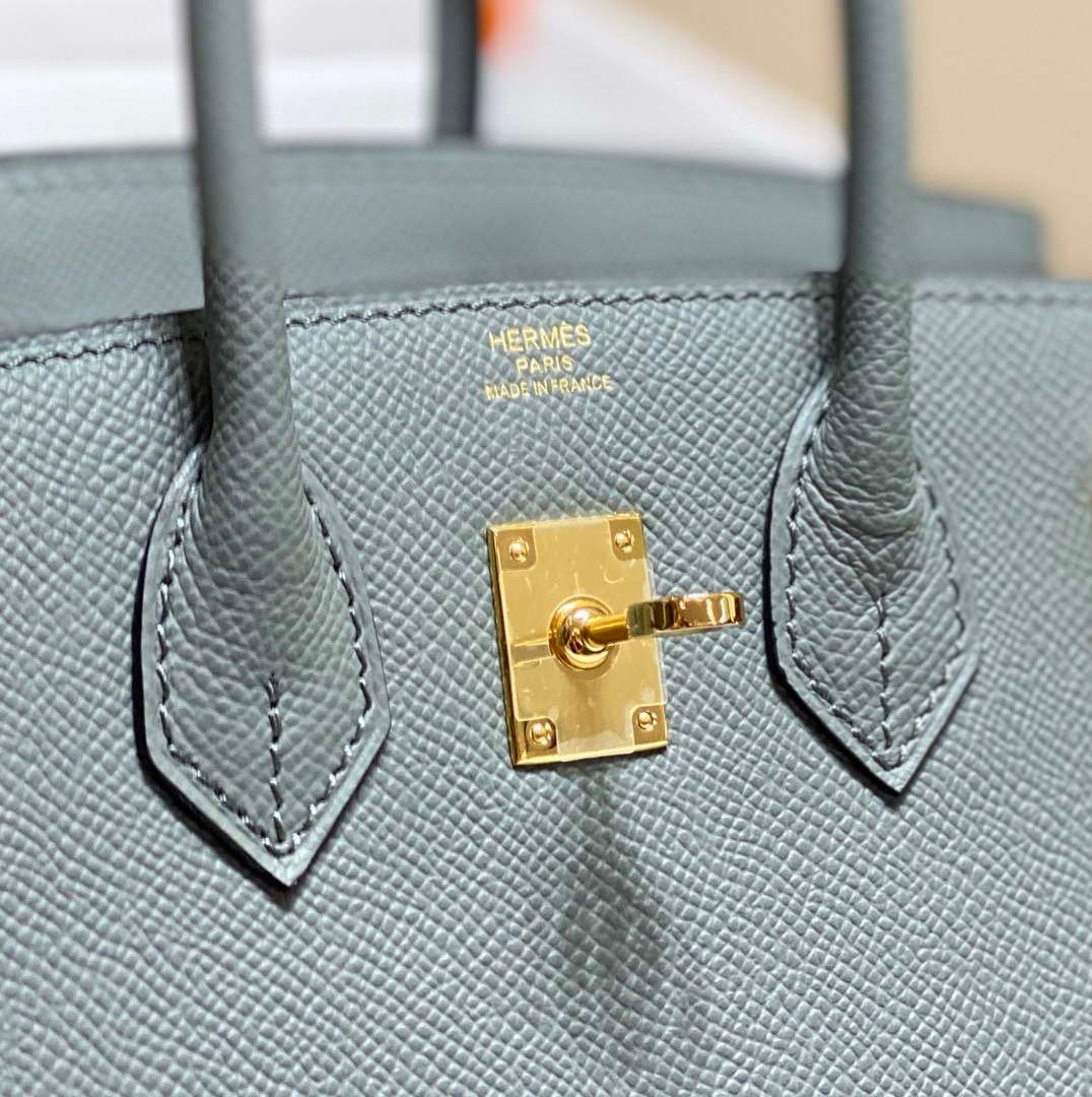Replica Hermes Birkin Designer Tote Bag Epsom Leather 28370 Almond Green - 图片 9