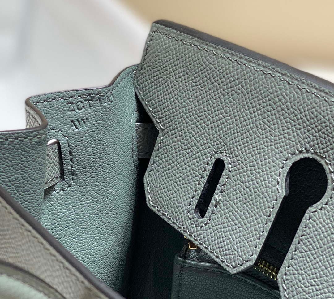 Replica Hermes Birkin Designer Tote Bag Epsom Leather 28370 Almond Green - 图片 10