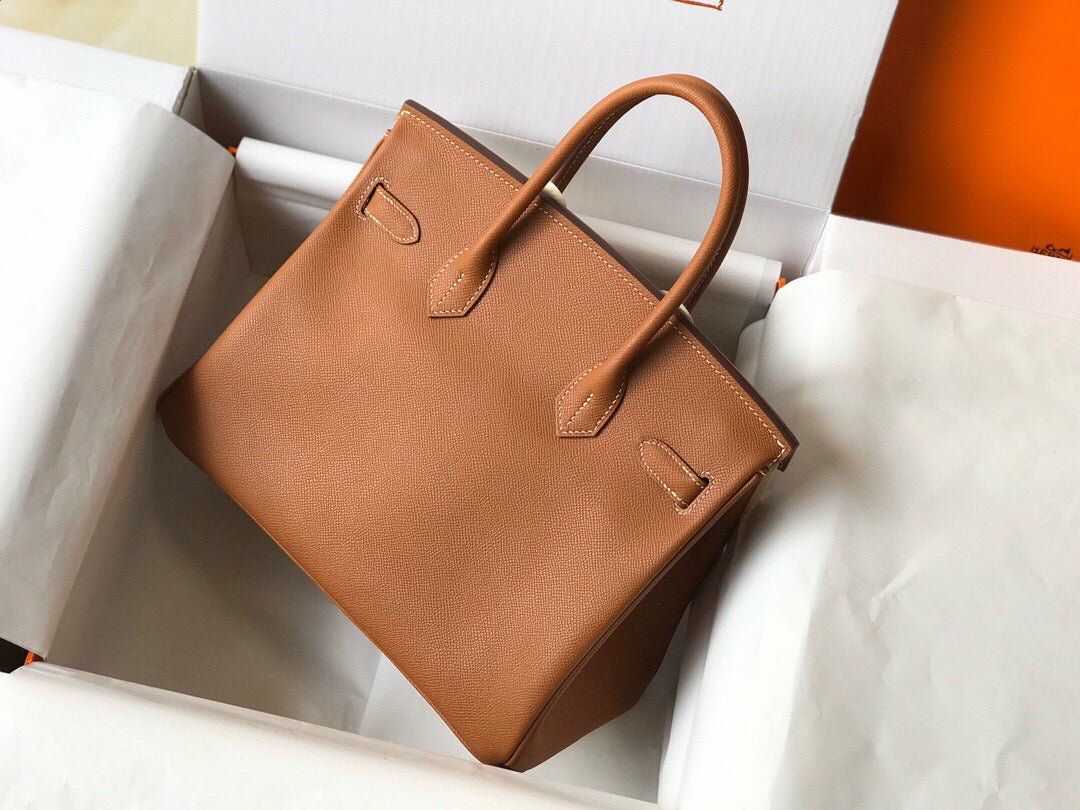 Replica Hermes Birkin Designer Tote Bag Epsom Leather 28356 Brown - 图片 2