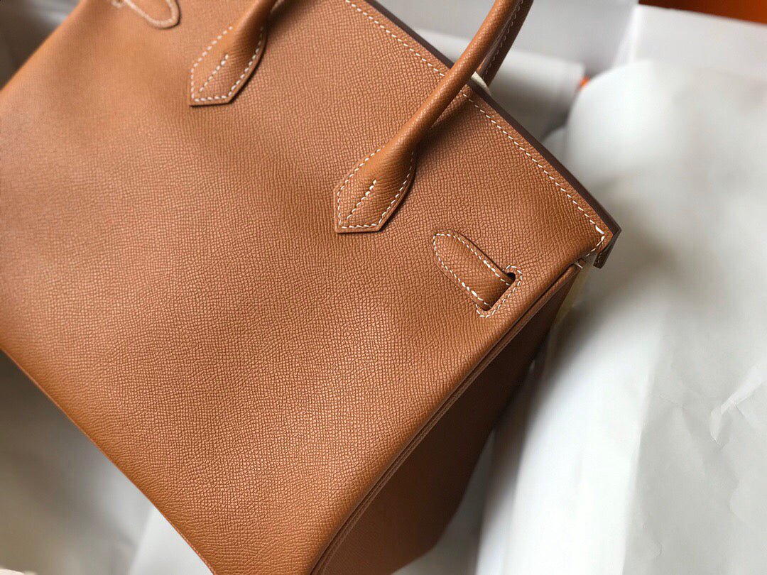 Replica Hermes Birkin Designer Tote Bag Epsom Leather 28356 Brown - 图片 3