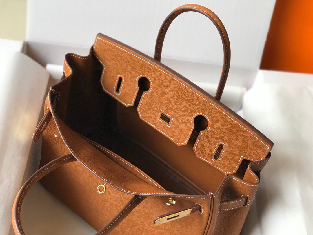 Replica Hermes Birkin Designer Tote Bag Epsom Leather 28356 Brown - 图片 8