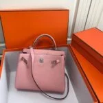 Replica Hermes Kelly Danse 20306 Designer Tote Shoulder Strap Bag Pink