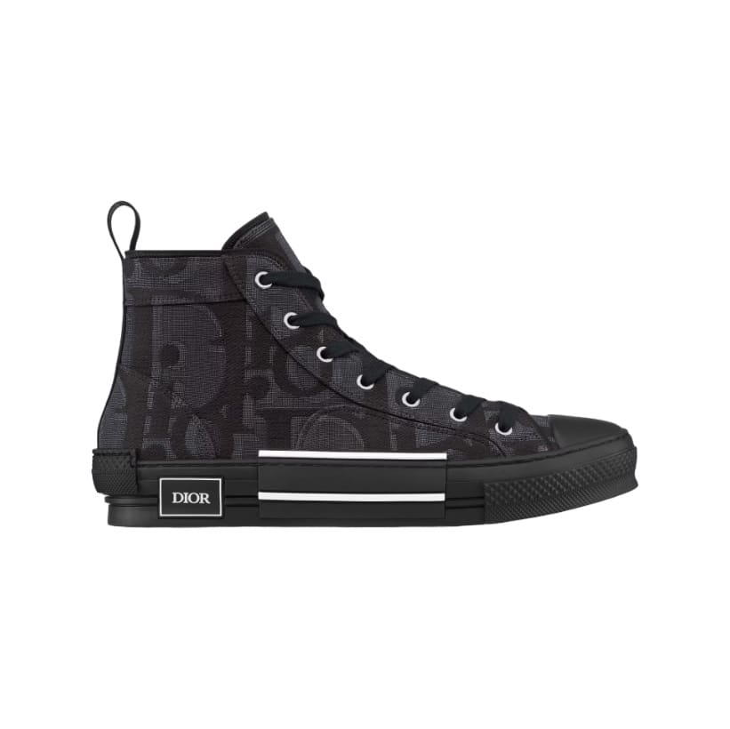 B23 HIGH-TOP SNEAKER BLACK MAXI DIOR OBLIQUE JACQUARD – CD118