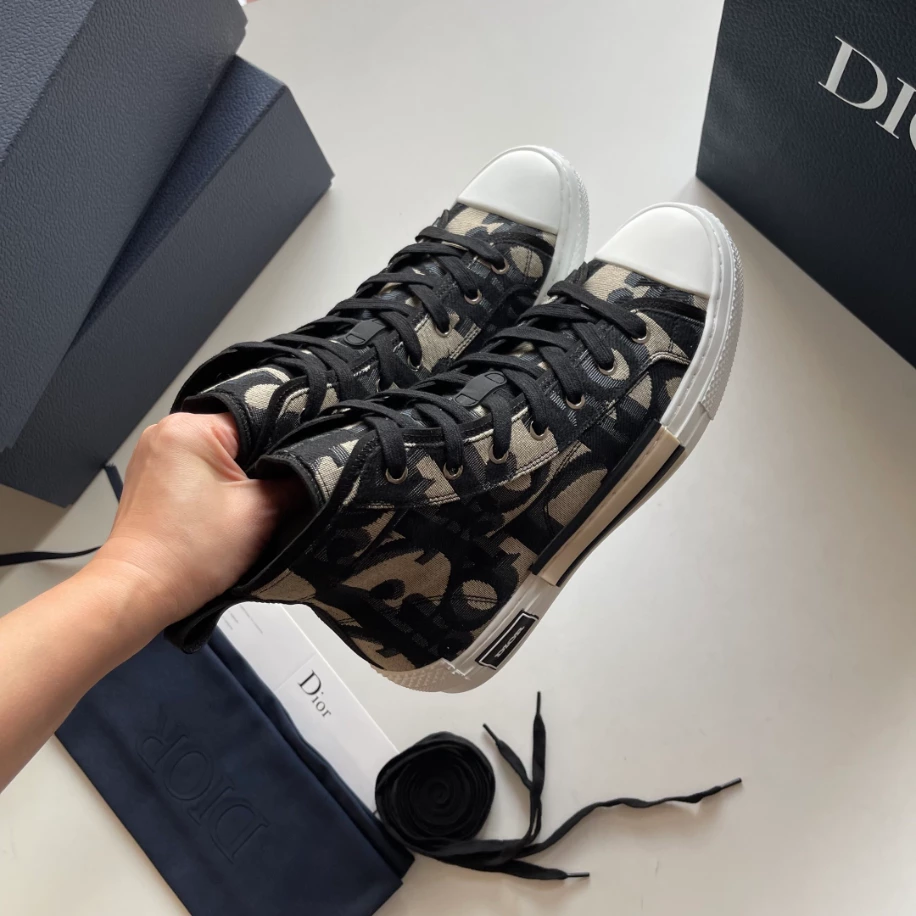 B23 HIGH-TOP SNEAKER MAXI DIOR OBLIQUE JACQUARD – CD119 - 图片 6