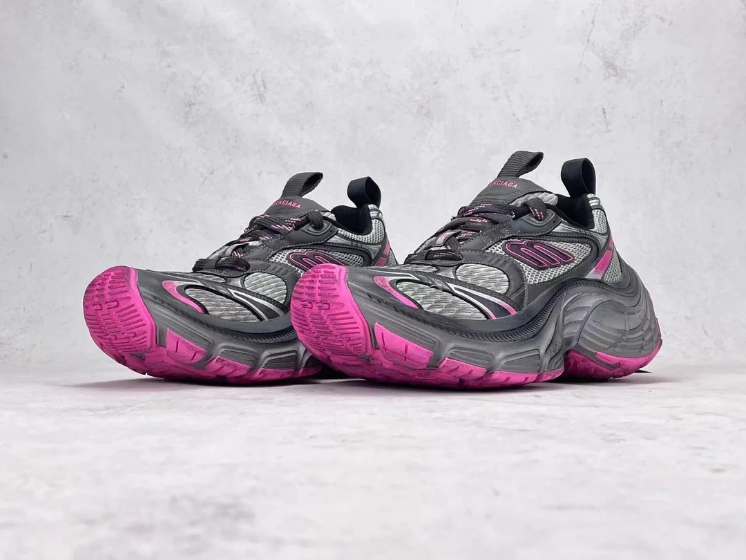 BALENCIAGA WOMEN’S 10XL SNEAKER IN GREY/PINK/BLACK – BB275 - 图片 10