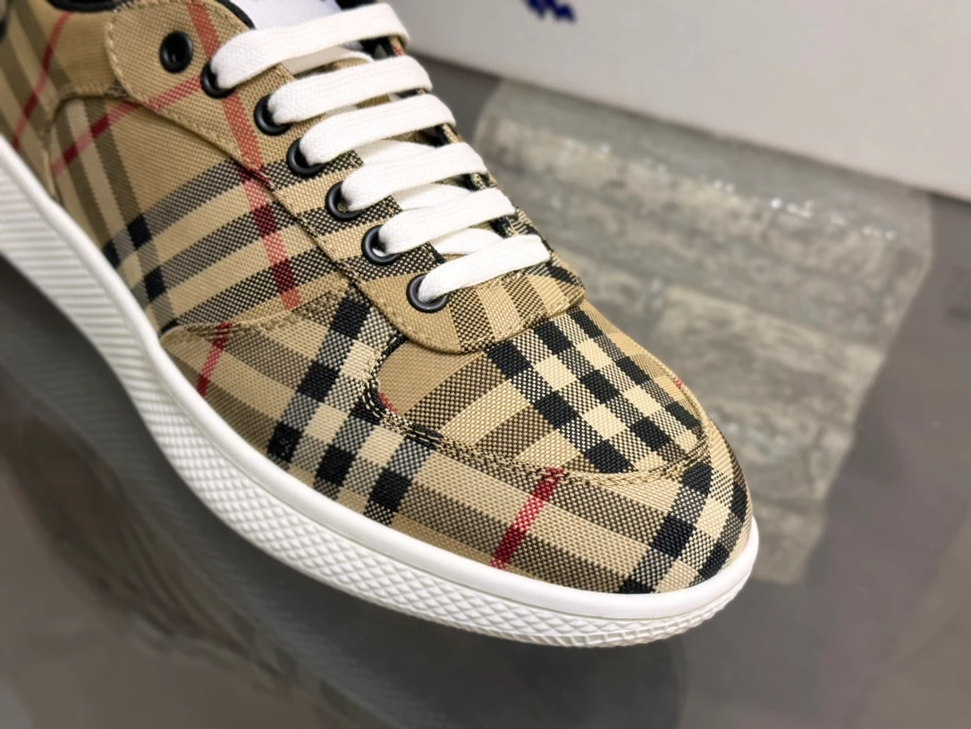 BURBERRY TERRACE CHECK SNEAKERS – BBR105 - 图片 6