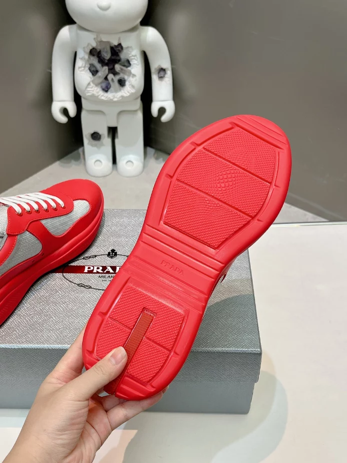 PRADA AMERICA’S CUP SOFT RUBBER AND BIKE FABRIC SNEAKERS – PRD005 - 图片 9