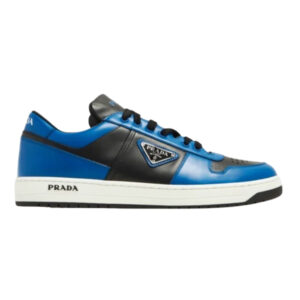 PRADA DOWNTOWN LEATHER SNEAKERS BLUE – PRD094