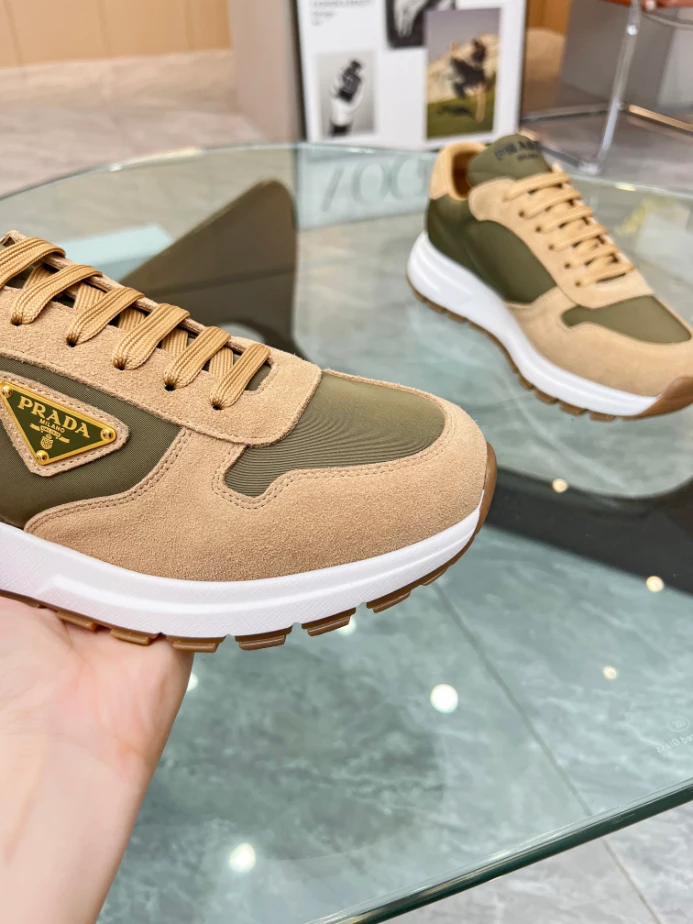PRAX 01 DELAVÉ SUEDE AND RE-NYLON SNEAKERS – PRD046 - 图片 3