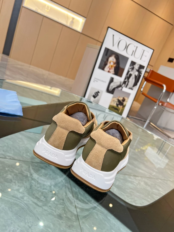PRAX 01 DELAVÉ SUEDE AND RE-NYLON SNEAKERS – PRD046 - 图片 4