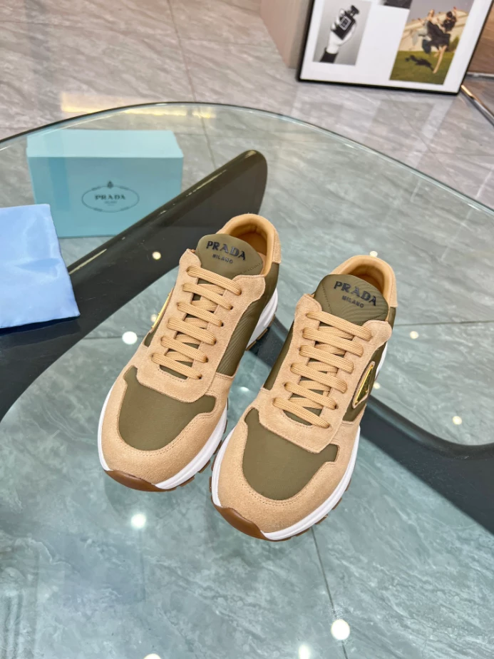 PRAX 01 DELAVÉ SUEDE AND RE-NYLON SNEAKERS – PRD046 - 图片 2
