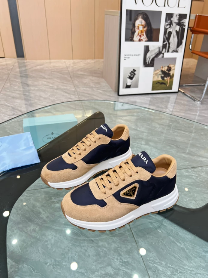 PRAX 01 DELAVÉ SUEDE AND RE-NYLON SNEAKERS – PRD048 - 图片 2