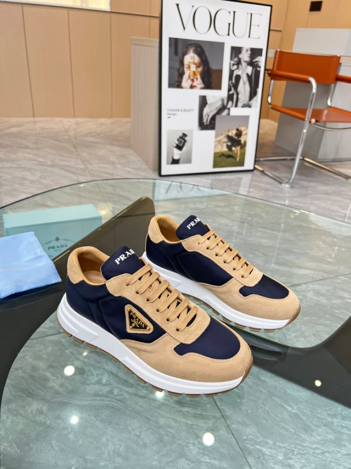 PRAX 01 DELAVÉ SUEDE AND RE-NYLON SNEAKERS – PRD048 - 图片 5